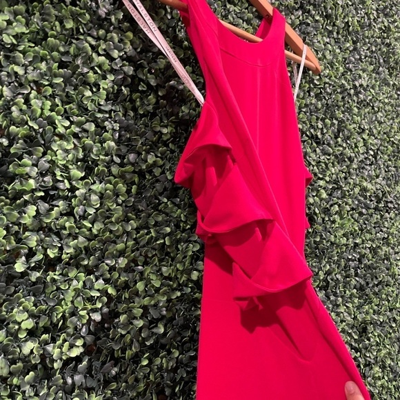 Halston Heritage Fuchsia Twist Gown - Picture 6 of 9